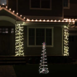 4ft Lighted Spiral Christmas Tree With Star Tree Topper, Multi Lights -Optimal Christmas Shop ys multitree medium 2 00638.1667576308